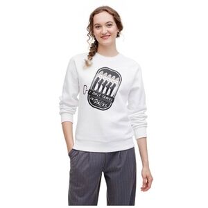 The Cuddle Collab White Adult Sweatshirt. Sz L.